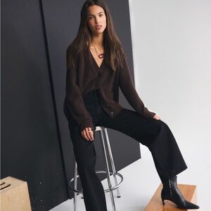 Abercrombie & Fitch Black Wide Leg Jeans